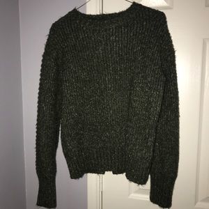 Sweater with zipper back detail